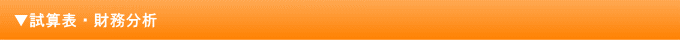 試算表・財務分析