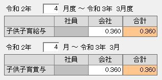 規定(社保：率)