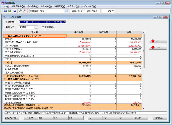 会計帳簿：仕訳帳