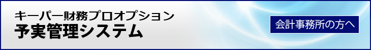 キーパー財務プロオプション　予実管理システム