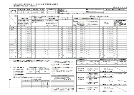 画像：確定保険料算定基礎賃金集計表作成機能